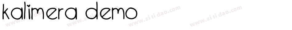 Kalimera Demo字体转换